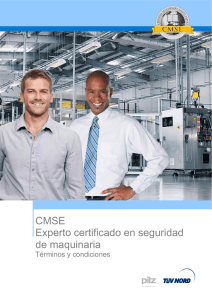 CMSE Experto certificado en seguridad de maquinaria