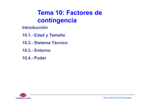 Tema 10: Factores de contingencia