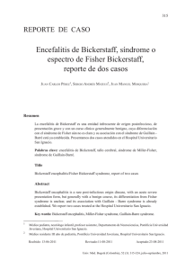 Encefalitis de Bickerstaff, síndrome o espectro de Fisher Bickerstaff