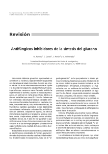 Antifúngicos inhibidores de la síntesis del glucano