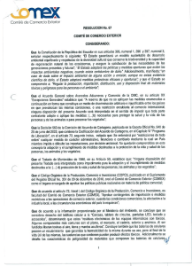 Comité de Comercio Exterior - Ministerio Coordinador de