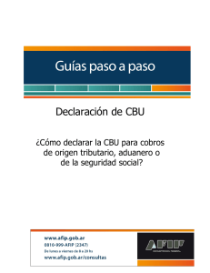 Declaración de CBU