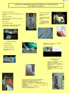 cuidados de enfermeria perioperatorios en la toracoscopia