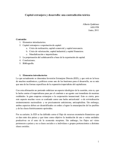 Capital extranjero y desarrollo: una contradicción teórica