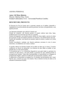 Resumen Agenda Personal - IIT - Universidad Pontificia Comillas