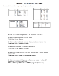 Álgebra Relacional