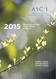 2015 Informe de actividad. Capital Riesgo en España