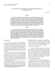 Vulcanología y petrografía del sector occidental del Eje Neovolcánico