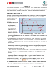 Circuitos AC Parámetros de una señal AC