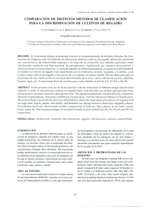 COMPARACIÓN DE DISTINTOS MÉTODOS DE CLASIFICACIÓN