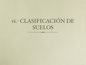 vi.- CLASIFICACIÓN DE SUELOS