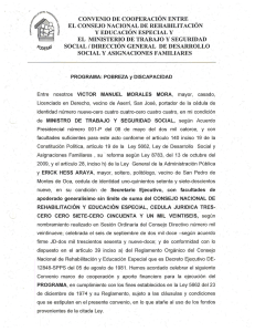 Page 1 CONVENIO DE COOPERACIÓN ENTRE EL CONSEJO
