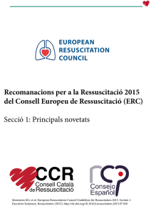 Recomanacions ERC 2015 Principals Novetats traduccio oficial del