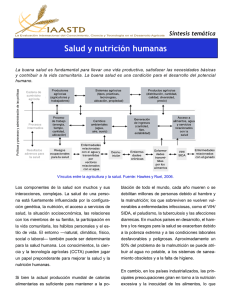 Salud y nutrición humanas