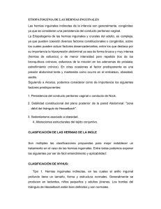 Cap.4 ETIOPATOGENIA Y CLASIFICACIÓN DE LAS HERNIAS