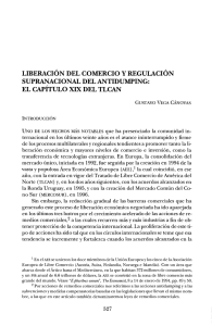 LIBERACIÓN DEL COMERCIO Y REGULACIÓN SUPRANACIONAL