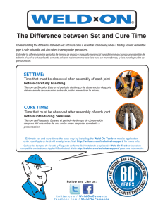 The Difference between Set and Cure Time - Weld-On