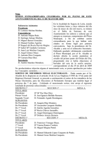 Pleno día 11 de mayo de 2009 - Ayuntamiento de Segura de León
