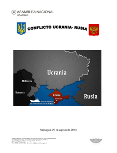 Conflicto Ucrania y la Federacion Rusa