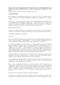 Informe 34/12, de 14 de diciembre de 2012.