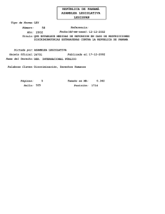 LEY No.58 DE 12-12-2002 QUE ESTABLECE MEDIDAS DE