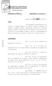 CONSEJO DE LA MAGISTRATURA - Poder Judicial de la Nación