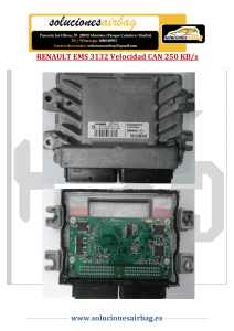 SolucionesAirbag-Renault EMS 3132 Velocidad CAN 250 KB