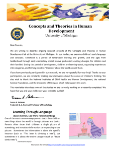 Concepts and Theories in Human Development