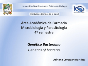 Genética Bacteriana Microbiología y Parasitología