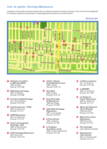 Carte du quartier Hochelaga-Maisonneuve