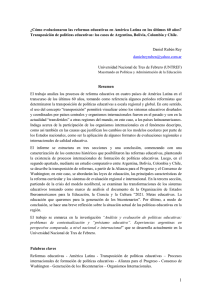 ¿Cómo evolucionaron las reformas educativas en América Latina