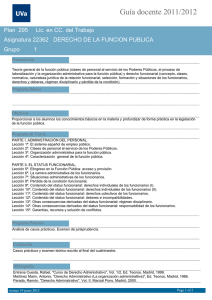 Guía docente 2011/2012