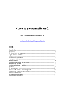 Curso de programación en C.