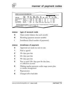 manner of payment codes - Practical Money Skills