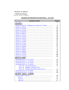 LEGISLACION Página DECRETOS RESOLUCIONES DECRETO