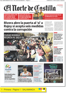 Rivera abre la puerta al `sí` a Rajoy si acepta seis medidas contra la