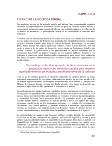 CAPÍTULO 8 FINANCIAR LA POLÍTICA SOCIAL Se puede postular