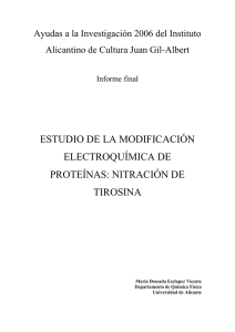 Modificación electroquímica de proteínas - RUA