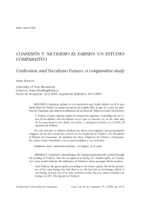 «Confesión» y «Nicodemo el fariseo»