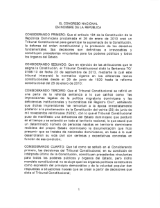 Que el artículo 184 dela Constitución dela República D