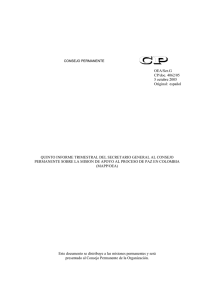 OEA/Ser.G CP/doc. 4062/05 5 octubre 2005 Original