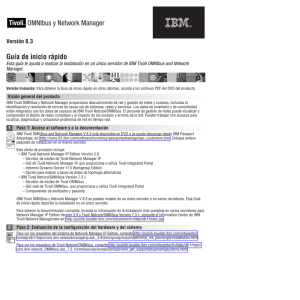 OMNIbus y Network Manager Guía de inicio rápido