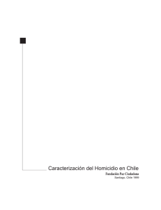 Caracterización del homicidio en Chile