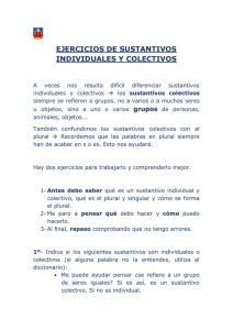 EJERCICIOS DE SUSTANTIVOS INDIVIDUALES Y COLECTIVOS