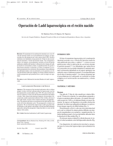 Operación de Ladd laparoscópica en el recién nacido