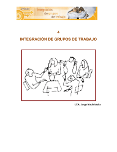 4 integración de grupos de trabajo