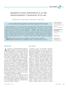Aspergilosis invasora multisistémica en un niño inmunocompetente