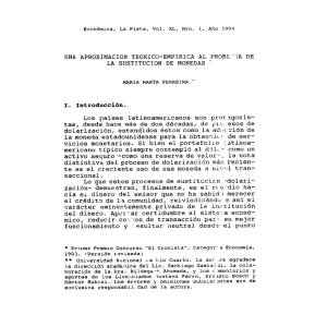 LA SUSTITUCION DE MONEDAS “