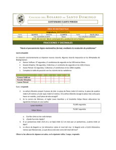 fracciones y decimales - Colegio del Rosario Santo Domingo
