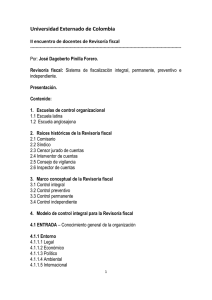 Revisoría fiscal - Pontificia Universidad Javeriana